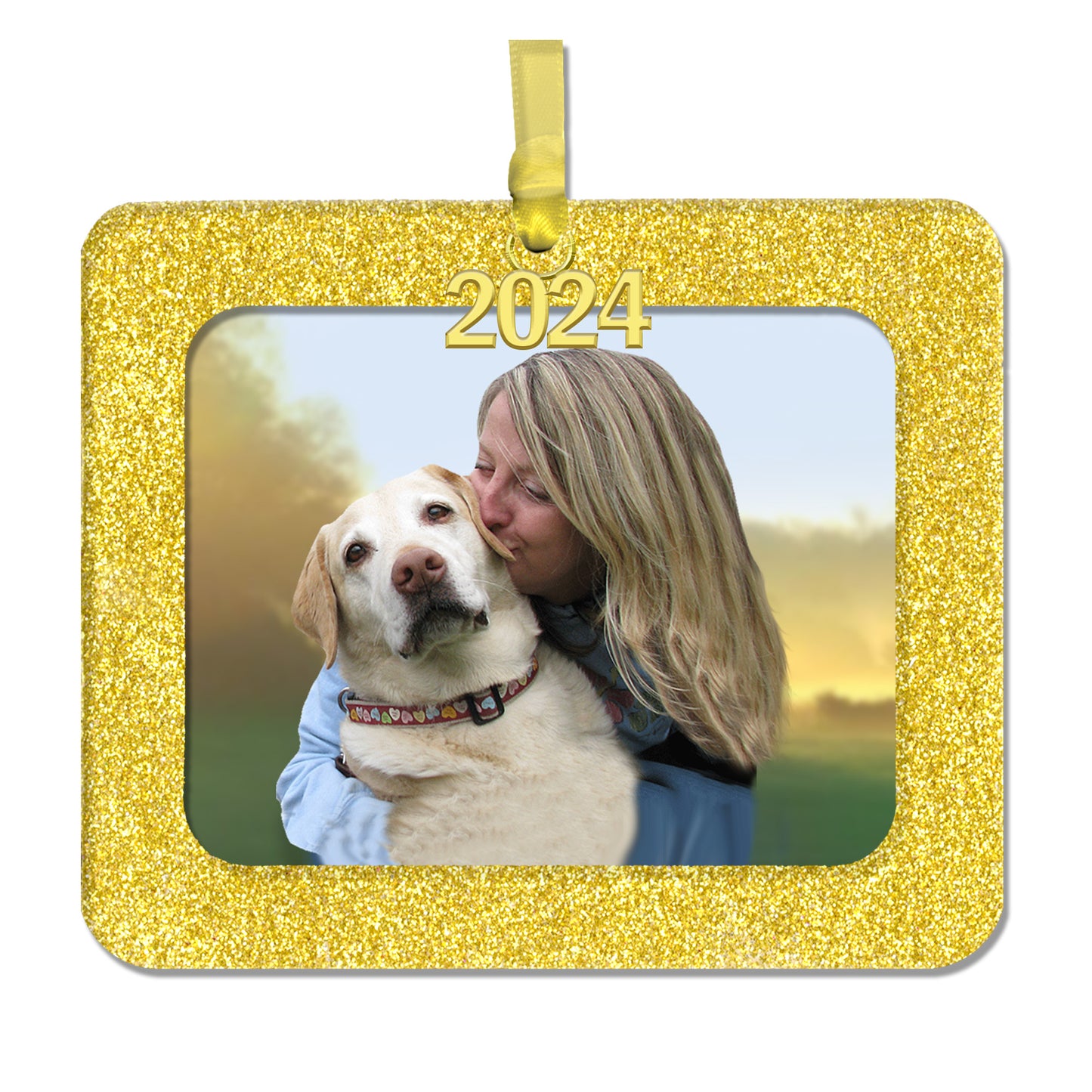 2024 Magnetic Christmas Photo Ornament, Horizontal