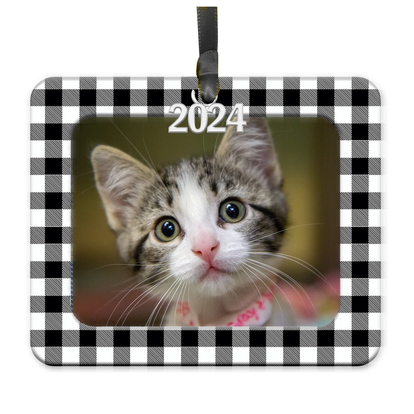 2024 Magnetic Christmas Photo Ornament, Horizontal