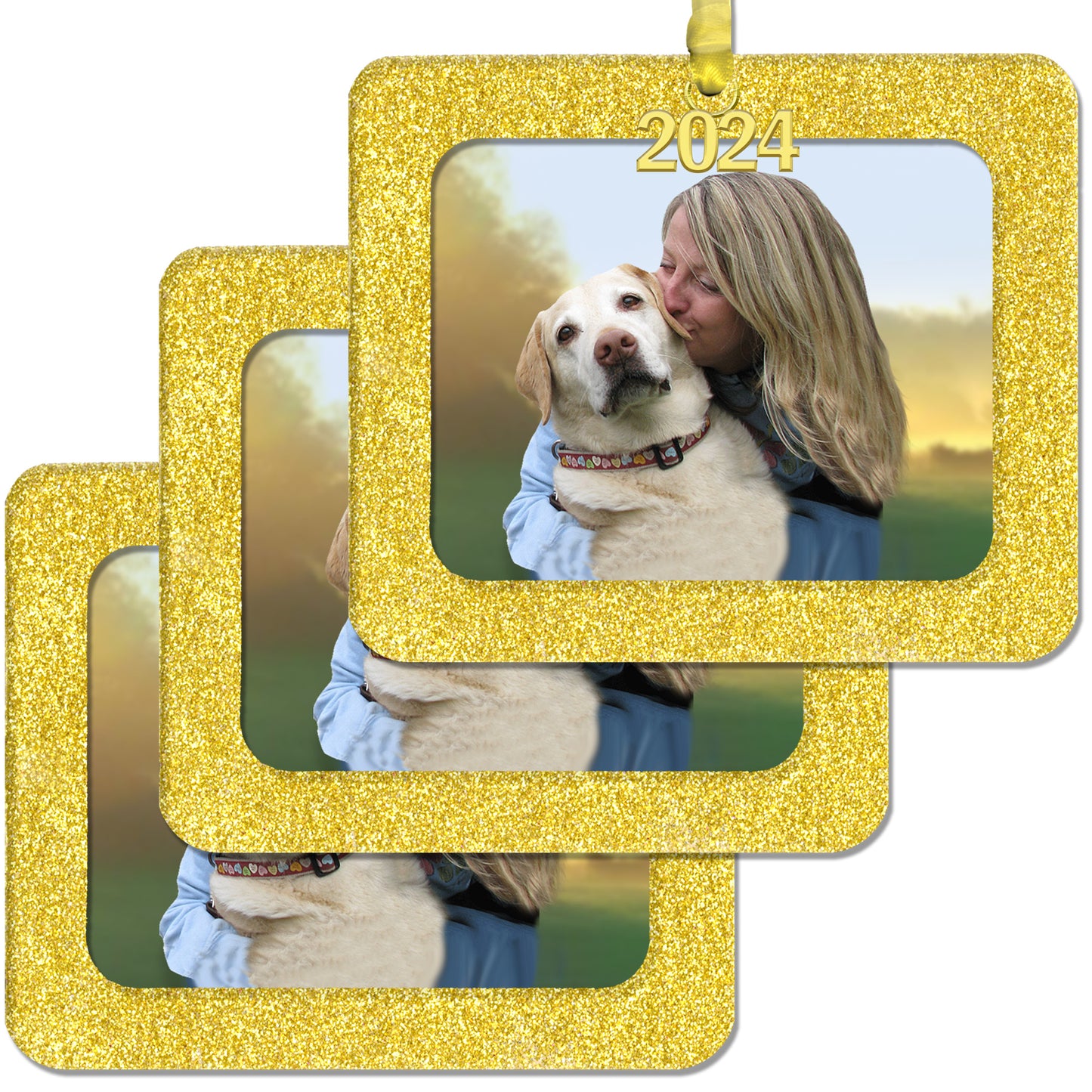 2024 Magnetic Christmas Photo Ornament, Horizontal