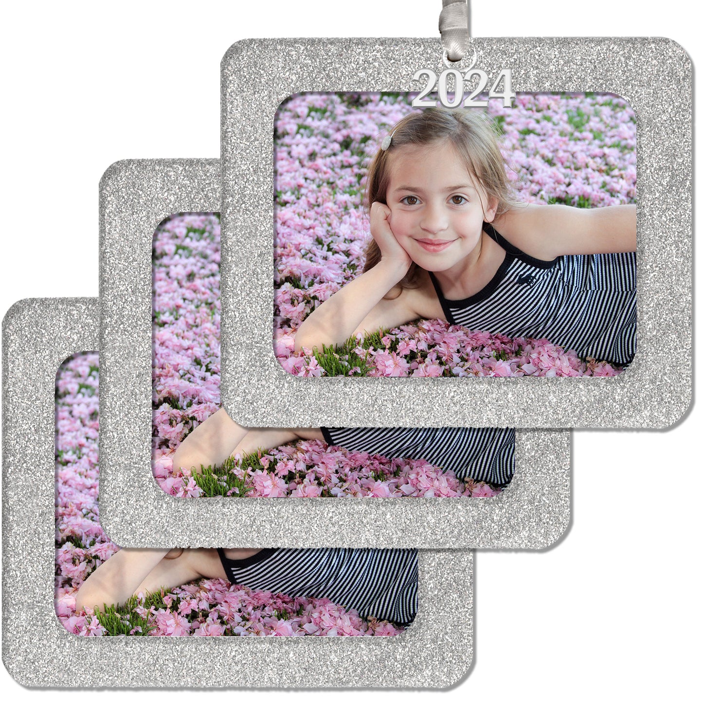 2024 Magnetic Christmas Photo Ornament, Horizontal