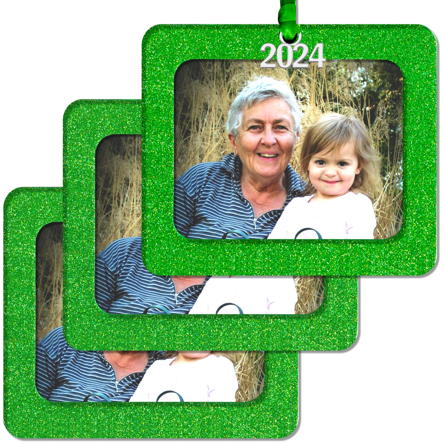 2024 Magnetic Christmas Photo Ornament, Horizontal