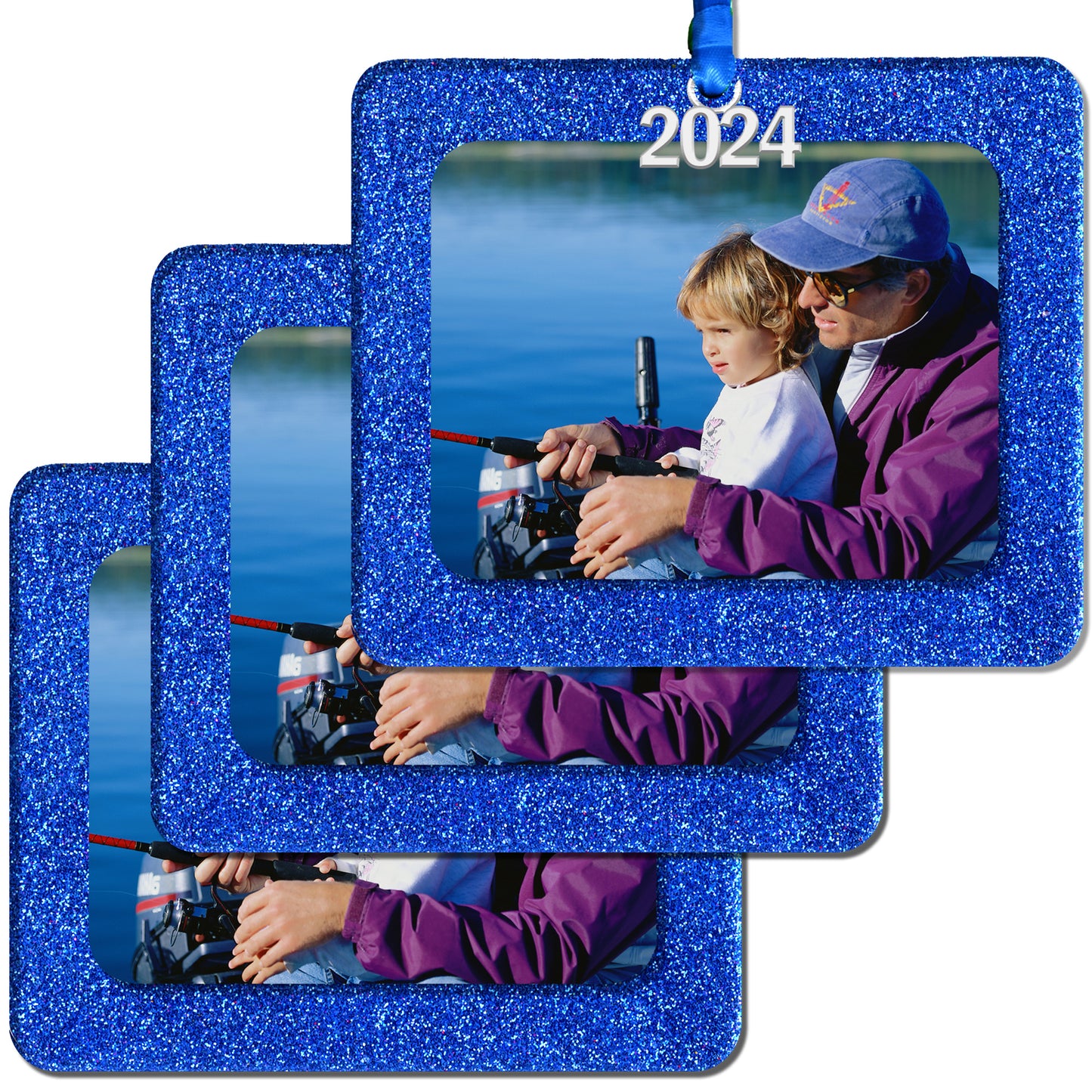 2024 Magnetic Christmas Photo Ornament, Horizontal