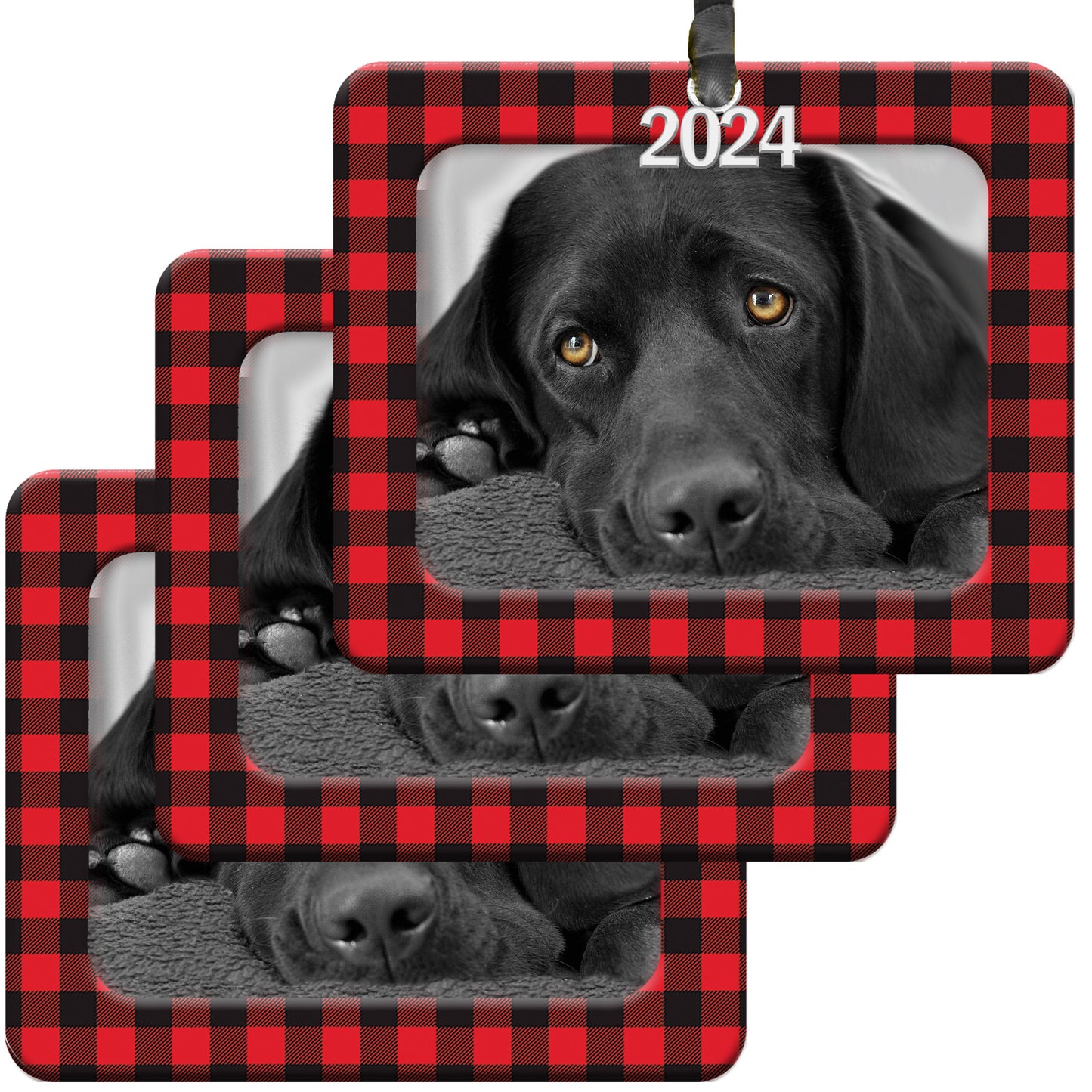 2024 Magnetic Christmas Photo Ornament, Horizontal
