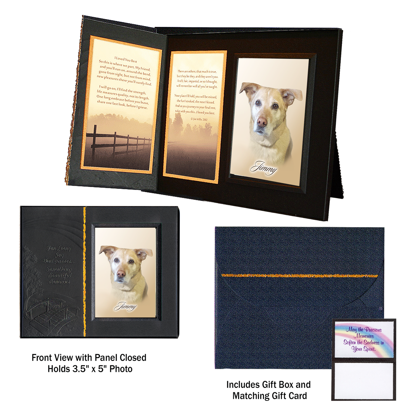 "I Loved You Best" Pet Remembrance Picture Frame Gift Set