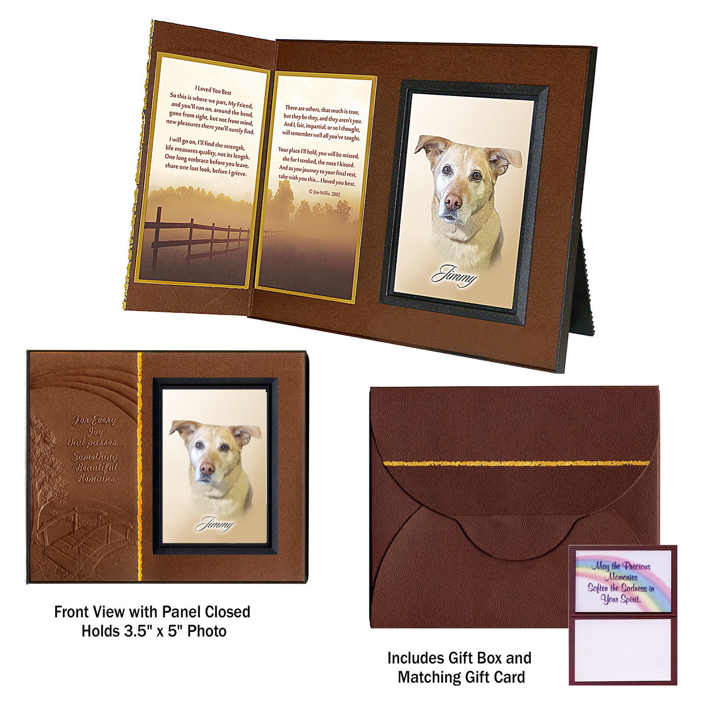 "I Loved You Best" Pet Remembrance Picture Frame Gift Set