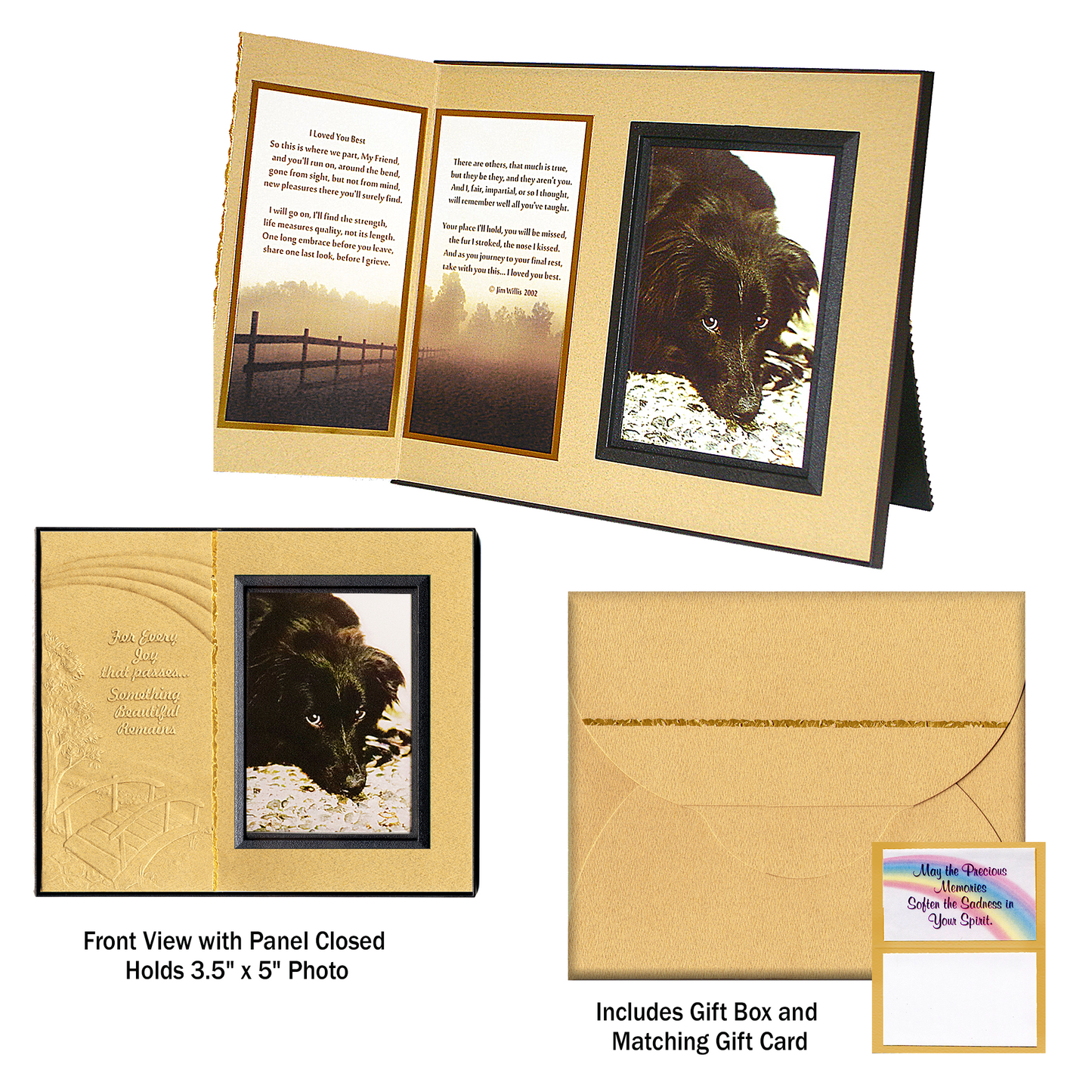 "I Loved You Best" Pet Remembrance Picture Frame Gift Set