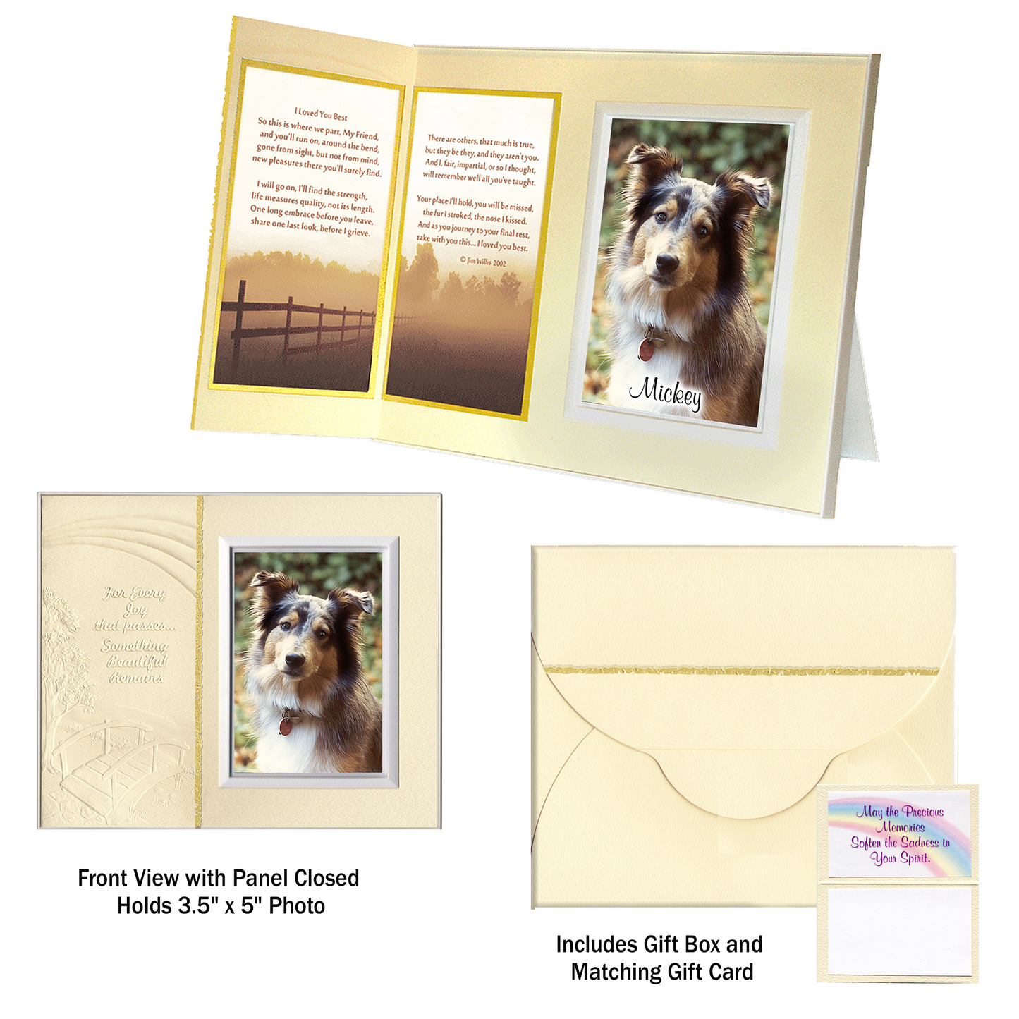 "I Loved You Best" Pet Remembrance Picture Frame Gift Set