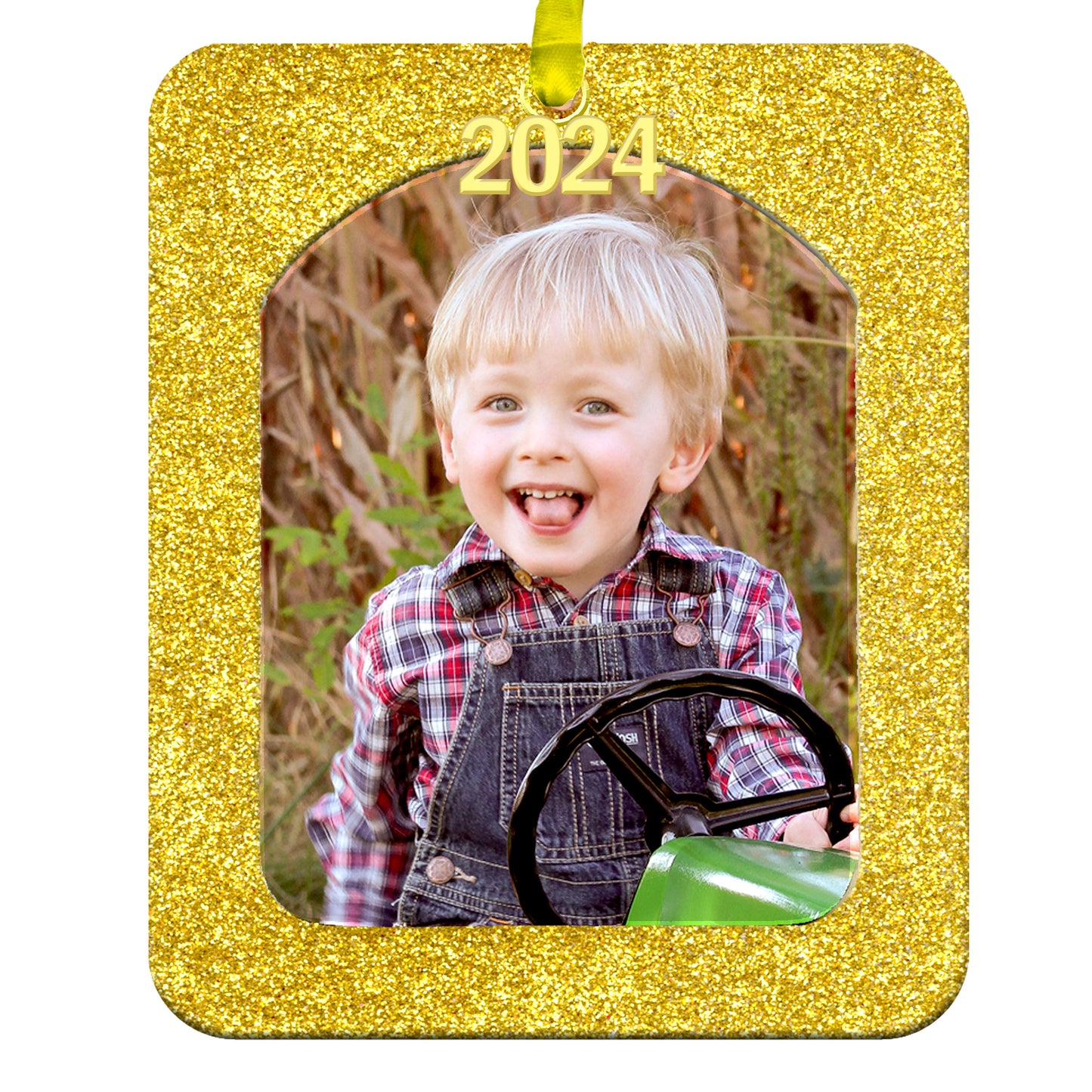 2024 Magnetic Christmas Photo Ornament, Vertical