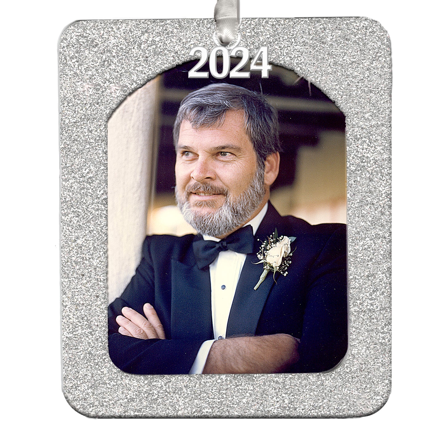 2024 Magnetic Christmas Photo Ornament, Vertical