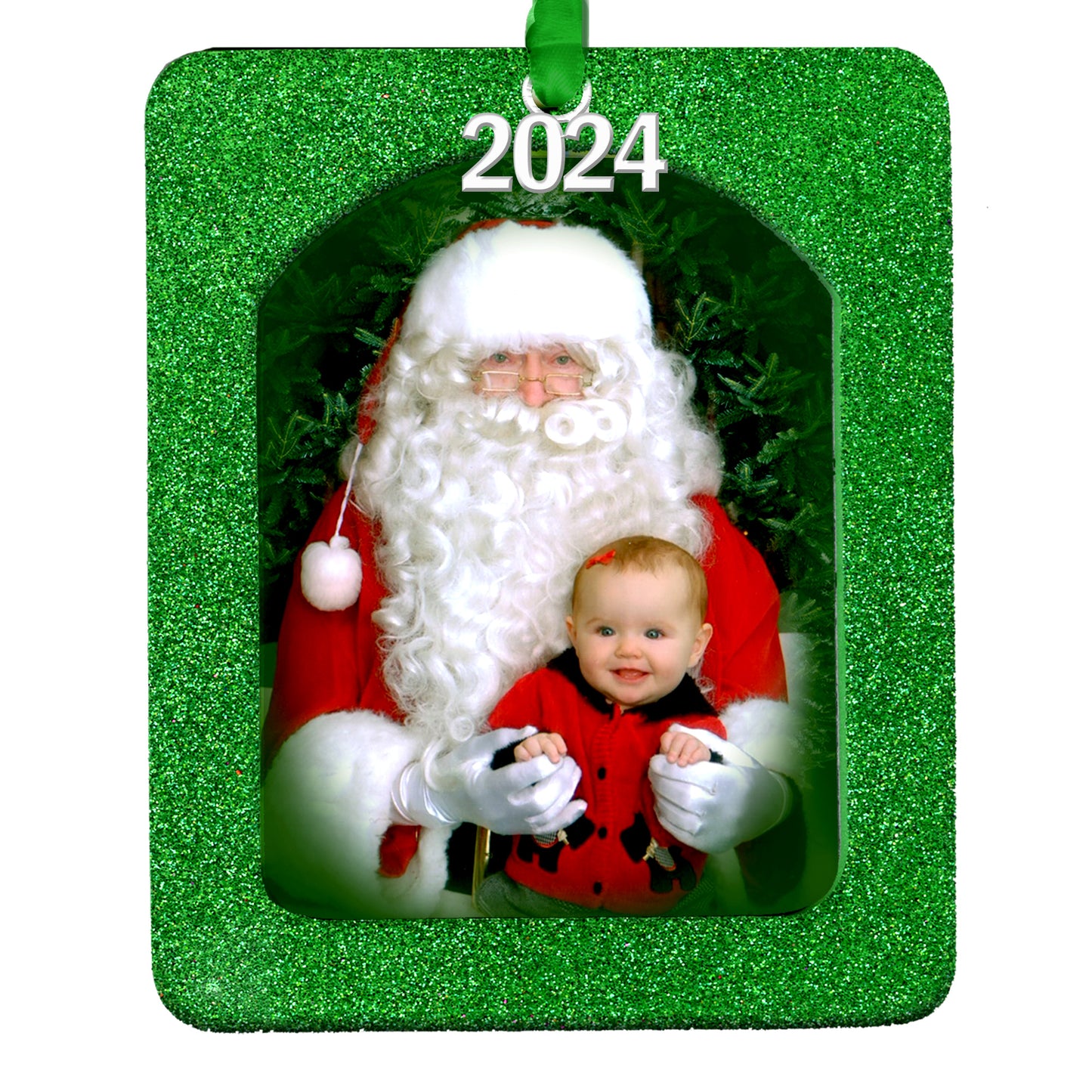2024 Magnetic Christmas Photo Ornament, Vertical