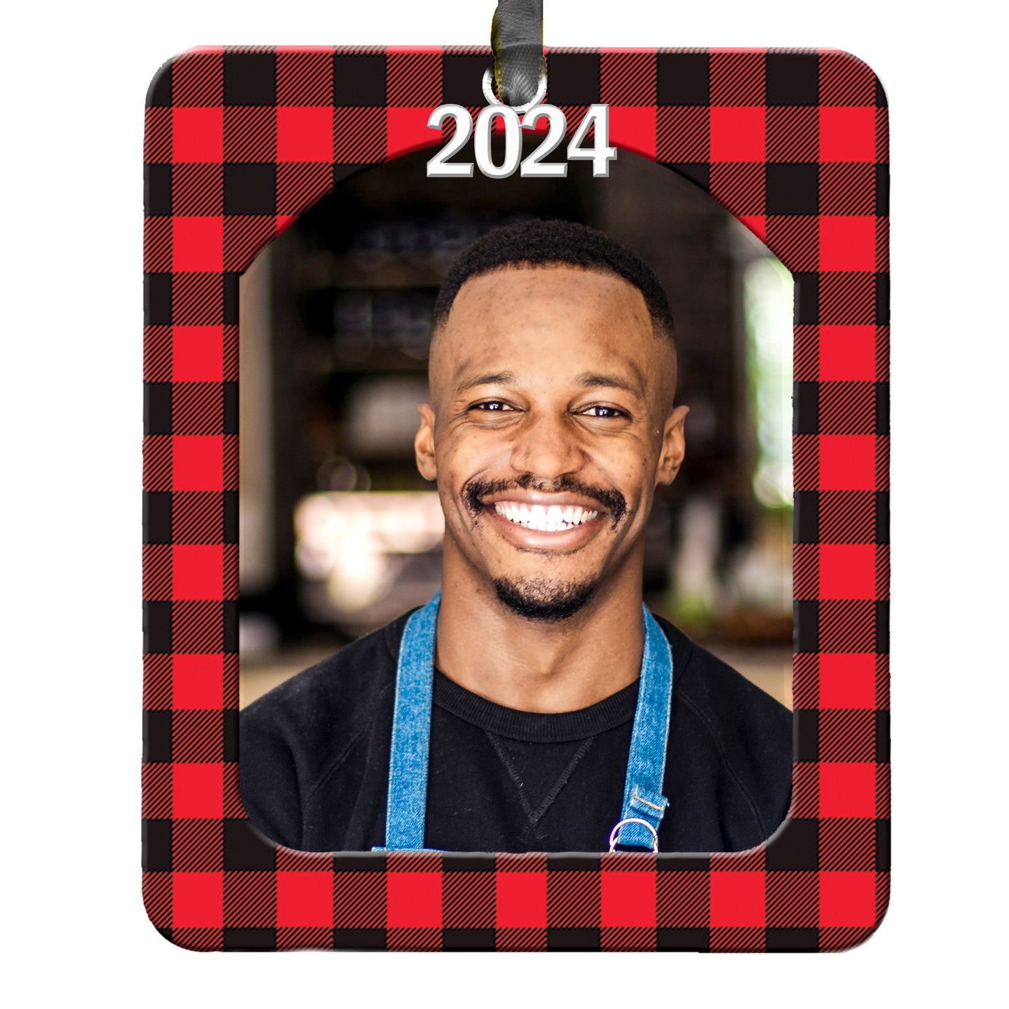 2024 Magnetic Christmas Photo Ornament, Vertical