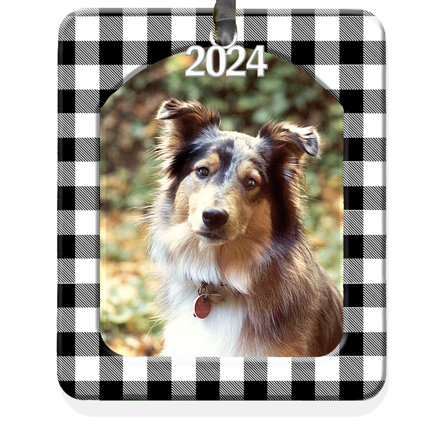 2024 Magnetic Christmas Photo Ornament, Vertical