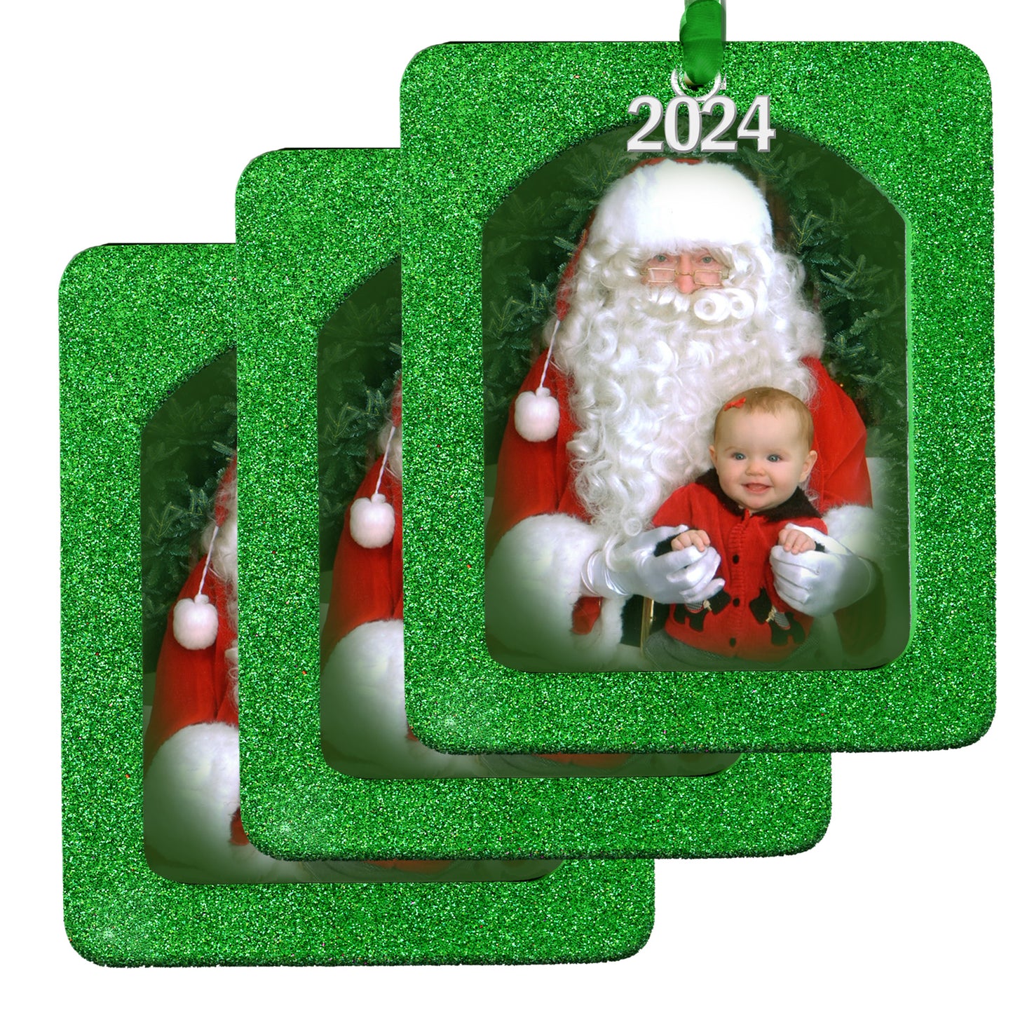 2024 Magnetic Christmas Photo Ornament, Vertical