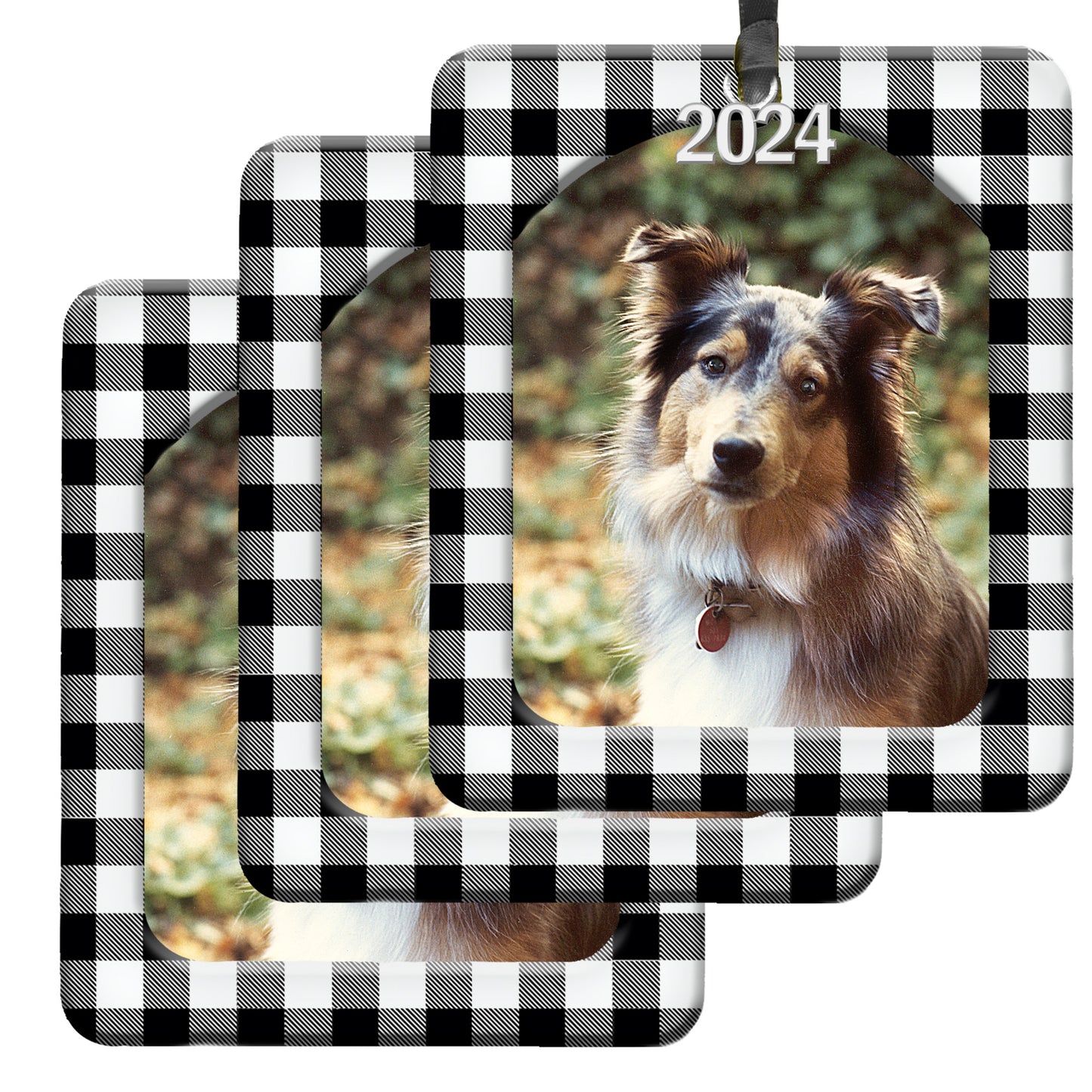 2024 Magnetic Christmas Photo Ornament, Vertical