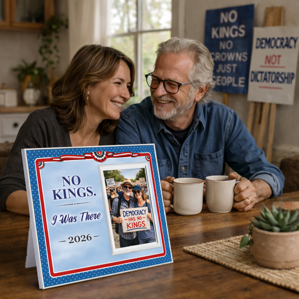No Kings. I Was There. 2026 — Personalized Photo Frame