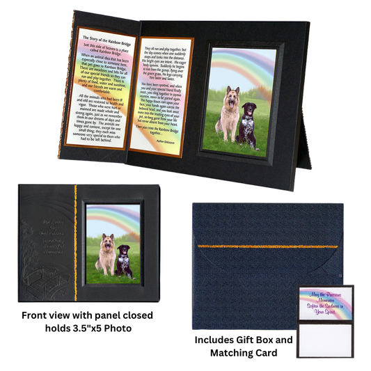 "The Story of the Rainbow Bridge" Pet Remembrance Picture Frame Gift Set