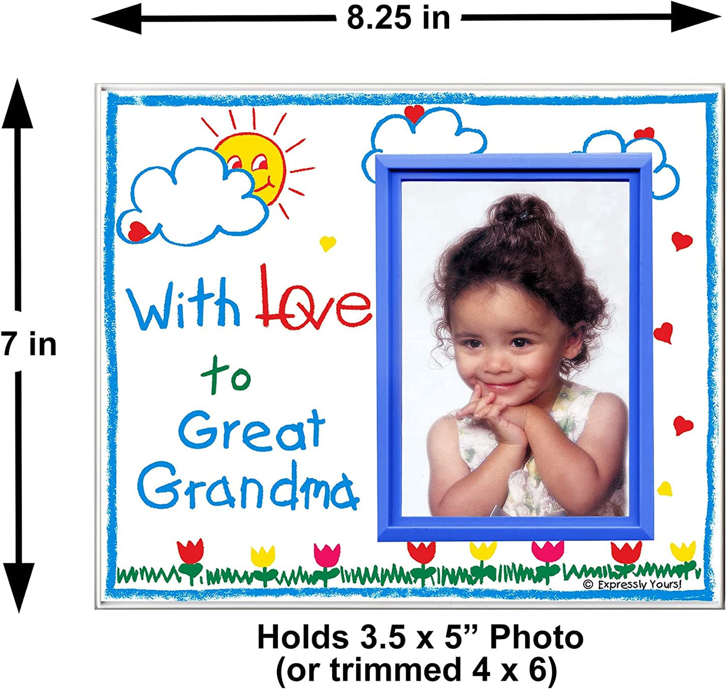 "With Love to Great Grandma" Picture Frame